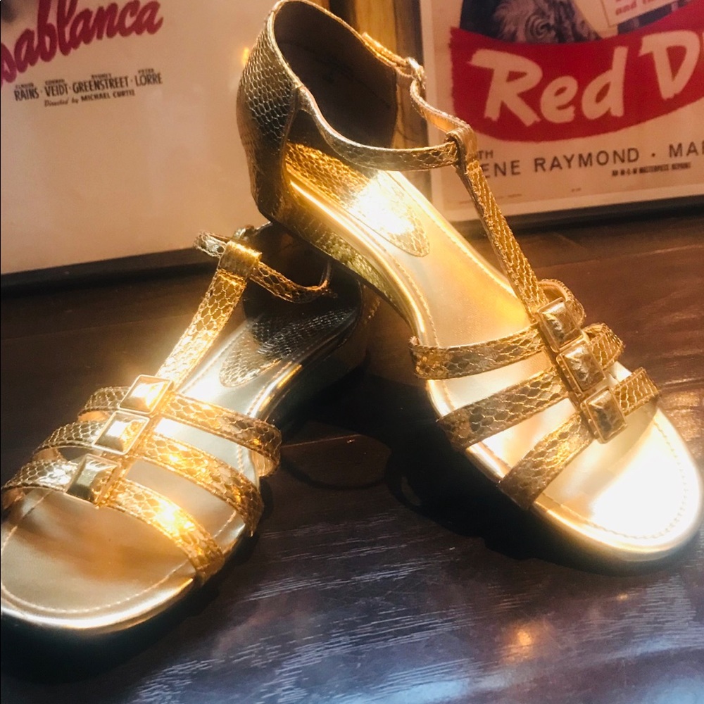 Beautiful Gold Sandals